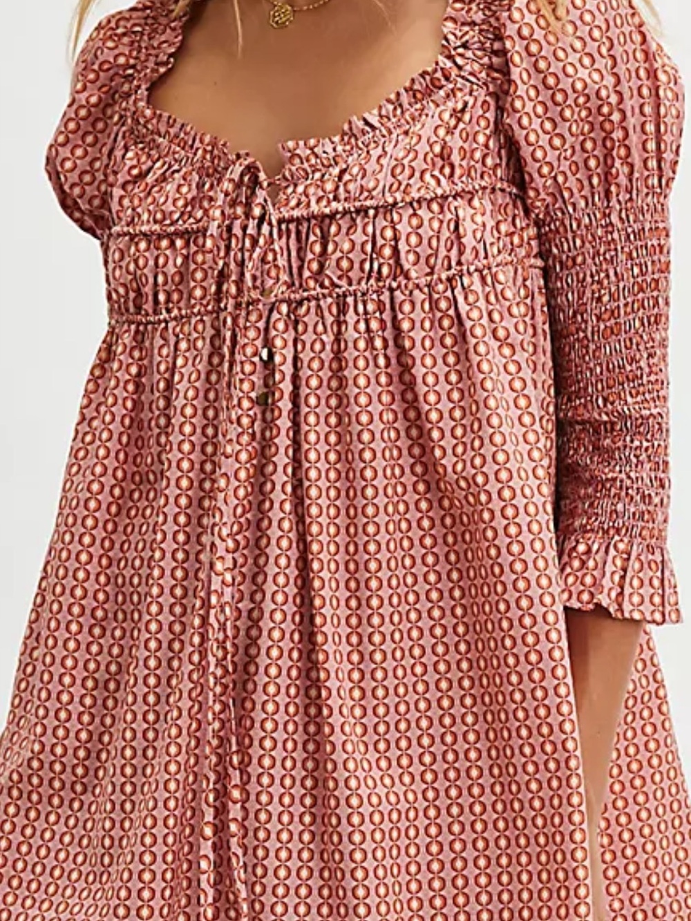 Free People - Star Dip Mini Dress - Glass Roses Combo